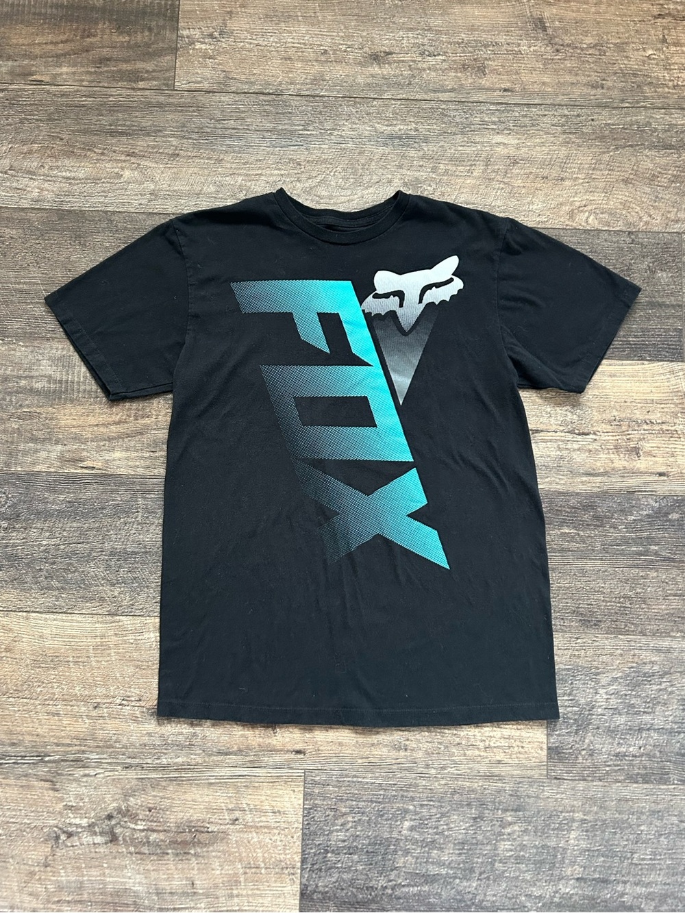 Vintage Y2K Fox Racing T Shirt Sick Blue Graphic Tee Men’s Sz Medium